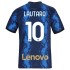 Camisola Inter de Milão Lautaro Martinez 10 Equipamento Primeiro 2021-2022 Manga Curta